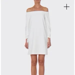 NEW Tibi Women’s Structured Crepe Off-the-Shoulder Dress Ivory Size 2 thumbnail 4