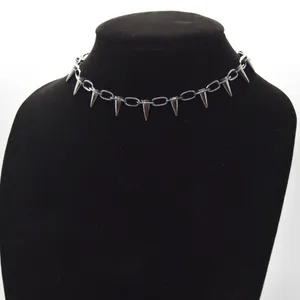 Spike Necklace in Gunmetal thumbnail 4