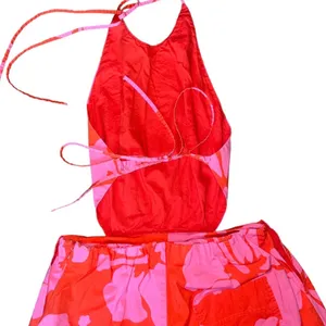Staud Georgia Halter Neck Floral Print Romper thumbnail 9