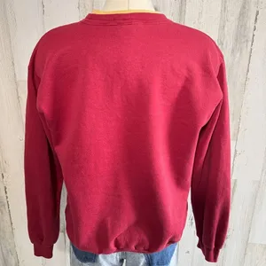 Vintage Fall Sweatshirt sunflower bird Grandma core Medium‎ thumbnail 3