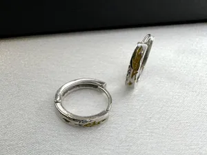 15mm Small Hoop Earrings for Men Women Streetwear Unisex Hip Hop Style thumbnail 2