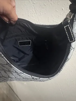Ralph Lauren Gray Monogram Shoulder Bag with Black Trim thumbnail 11