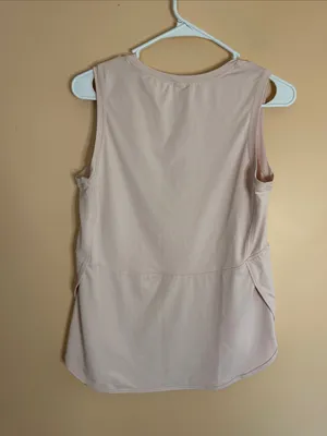 Women’s Sleeveless Scoop Neck Tank Top - Light Pink thumbnail 4