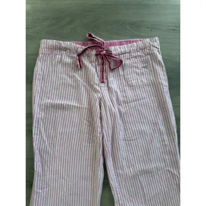 VTG Y2K Victorias Secret Pink Pajama Pants Dog Logo Striped Backside Logo XS thumbnail 4
