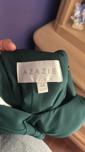 Azazie Pine Kori Bridesmaid Dress thumbnail 2