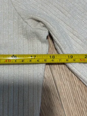 aerie Cream‎ Ribbed Button-Front Long Sleeve Top thumbnail 5