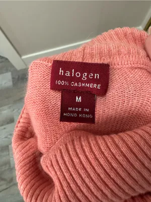 Halogen Pink 100% Cashmere Crewneck Sweater Medium thumbnail 5