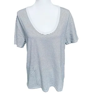 Adriano Goldschmied Striped T-Shirt Sz M thumbnail 1