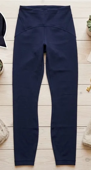 Lululemon Instill High-Rise Tight 25" True Navy Blue Leggings‎ Size 0 thumbnail 1