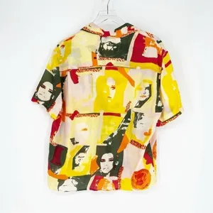 Urban Outfitters Printed Camp Button Down‎ Top Women's Size XS Retro Vacation thumbnail 3