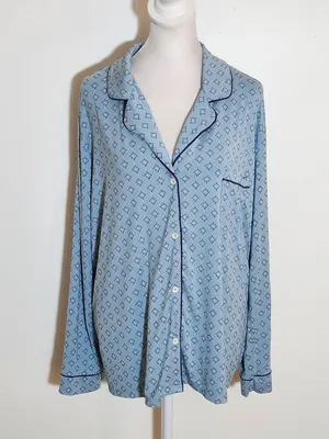State of Day Blue Print Pajama Set Size XL thumbnail 2