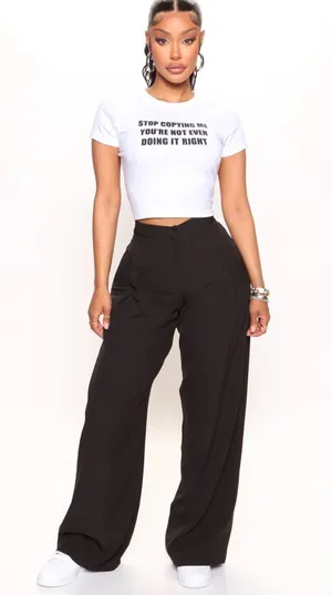 Cute Crop Tee Read Description White thumbnail 1