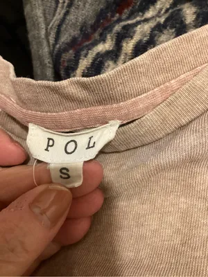 POL Washed Mauve Lightweight Tee thumbnail 3