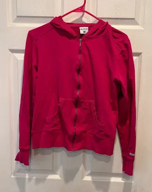 Columbia Womens Zip Hoodie Jacket Fuschia Pink Large Gorpcore Relaxed‎ Classic thumbnail 1
