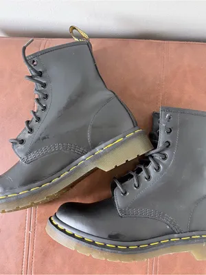 Dr. Martens 1460 Smooth Leather Black Boots Women Size 7 US 38 EU thumbnail 9