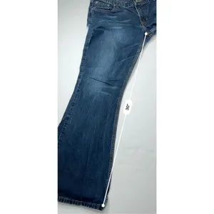 American Eagle Bootcut Wide Leg Pocket‎ Embroidered Details Blue Jean sz 12 thumbnail 6