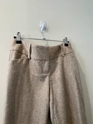 Express DESIGN STUDIO EDITOR TAN TWEED PANTS SIZE 2 thumbnail 4