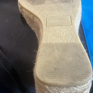 Black Espadrille Wedge Sandals by Hillard and Hanson 6 1/2 thumbnail 5