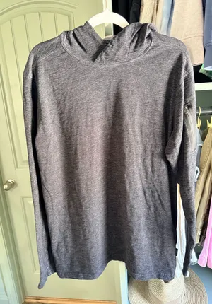 Kuhl Men's Dark Gray Hooded Long-Sleeve Shirt thumbnail 1