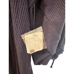 Free People $98 We The Free Winter Tunic Mini Dress Tunic V-Neck Navy M thumbnail 7