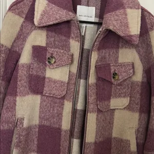Avec Les Filles Pink and Cream Jacket Cozy Style thumbnail 7