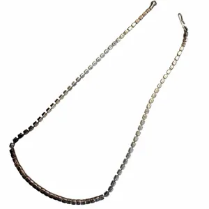 Vintage Rhinestone Tennis bar Necklace thumbnail 4