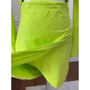 Superdown Kierra Mini Dress Neon Lime Long Sleeve Cut Out BodyCon S thumbnail 7