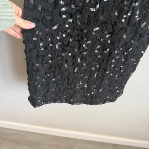 Vintage Stenay Black 100% Silk Heavily Beaded Sequins Dress Womens 4 Formal thumbnail 2