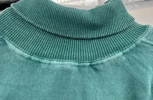 Cape Cod Art Unlimited Sportswear turtleneck teal embroidered sweatshirt L thumbnail 5