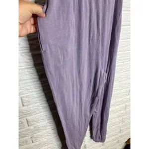 Saturday Sunday Jumpsuit Womens Small Purple Excellent Ribbed Knit Tie Waist thumbnail 4