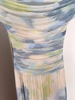 Abercrombie & Fitch Giselle Drop-Waist Mesh Maxi Dress XSP thumbnail 11