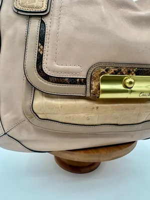 Coach Kristin Spectator Leather East West Zip Tote Bag thumbnail 3