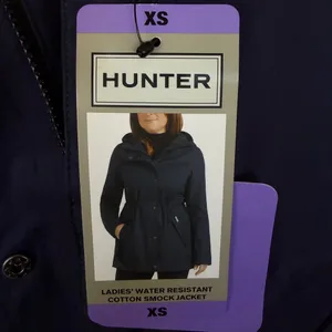 Hunter Women’s Wind & Water Resistant 100% Cotton Raincoat Hooded Jacket Size XS thumbnail 14