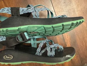 Chacos ZX/1 cloud sandals women's size 8 blue and green thumbnail 1