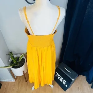 BB DAKOTA BY STEVE MADDEN Challi Midi Dress, Summer, Yellow, Medium (6-8),‎ NWT thumbnail 12