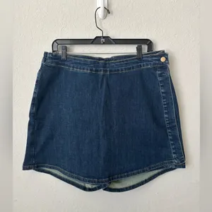 Judy Blue Dark Wash Denim Skort Size 2XL thumbnail 4