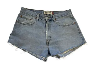 Levi’s Relaxed Fit Light Blue Denim Cutoff Shorts thumbnail 1