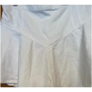 Aerie White Denim Size XL elastic waist flounce mini skirt NWT thumbnail 4