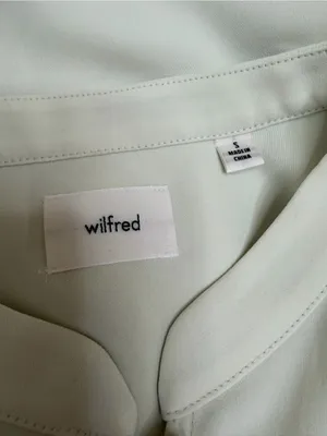 Aritzia Wilfred Ava Blouse in Rainwash Green size Small $98 thumbnail 8
