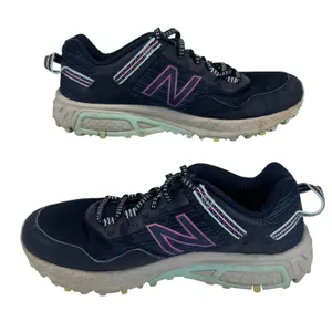 New Balance 410v6 Trail Running Shoes Women 8 Navy‎ Hiking WT410SN6 All Terrain thumbnail 8