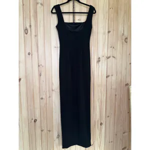NWT Lulus Inspiring Allure Black Square Neck Column Maxi Dress Gala Banquet Sz S thumbnail 6
