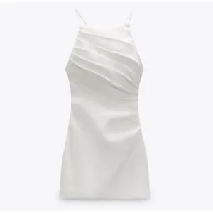 ✨Zara Draped Linen White Sz XS Dress✨ thumbnail 6