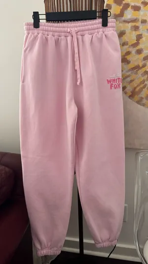 White fox sweat pants thumbnail 1