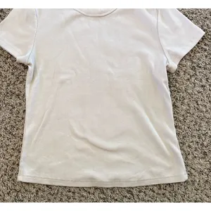Old‎ Navy Women's Tan Cropped Snug Ribbed Short Sleeve Tee Size Medium thumbnail 5