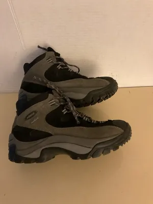 Asolo Women's Gray and Black suede Hiking boots Size 6.5 thumbnail 7