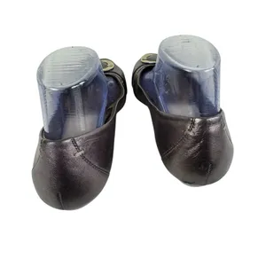 Andrew Geller‎ Brown Metallic Buckle Low Heeled Ballet Slip Ons Office Wear 7.5 thumbnail 3