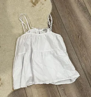 Everlane White Babydoll Tank Top thumbnail 1