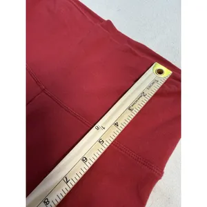 Zenana Signature Red High Rise Flare Leggings Size M (E34) thumbnail 6