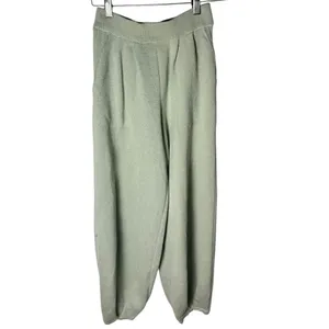 Free People Beach Freya Knit Balloon Leg Pants in light green XS thumbnail 4