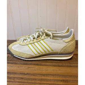 Adidas Originals Mesh Suede Retro Sneakers Yellow White Women’s 6 thumbnail 8